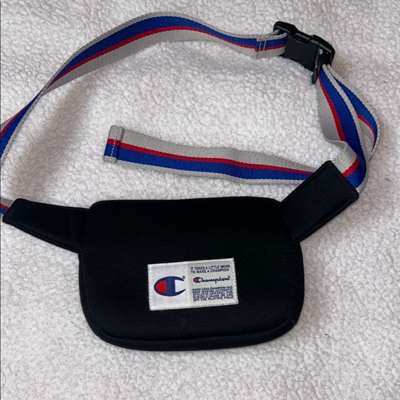 Champion Black Belt Bag with Sporty Striped Strap - Picture 3 of 6